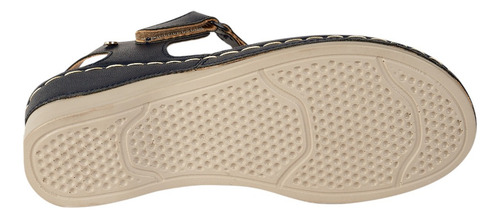 Sandalias Plataforma De Dama Estilo 1332 Color Marino