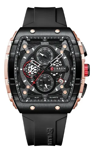 comprar Reloj Curren Rectangular Cronograph Moderno Original