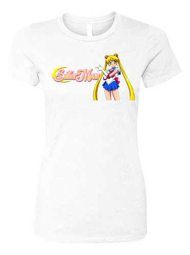Camiseta Sailor Moon Femenina White Dama Jpn