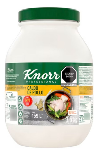 Caldo De Pollo Knorr Professional 2 Botes De 3.5 Kg