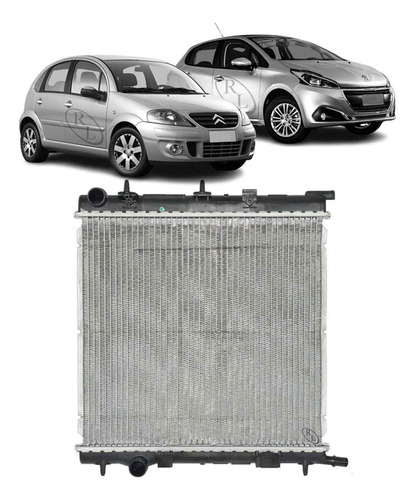 Radiador Citroen C3 Peugeot 208 Manual 2003 A 2019 Brasado