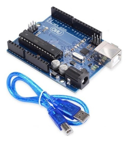 Arduino Uno R3 Original + Cable Usb / Chip Desmontable Atmel