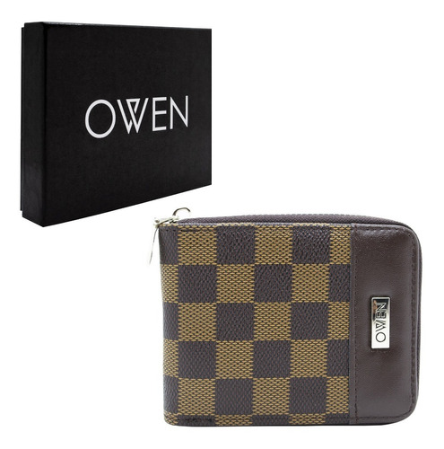 Owen Billetera De Hombre Eco Cuero Negro Owbi12 3c 