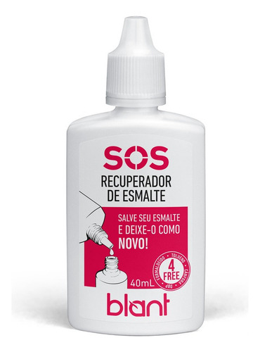 Recuperador De Esmaltes Sos Blant Salve Seu Esmalte - 40ml Cor Incolor