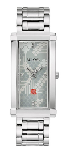 Bulova Ladies' Frank Lloyd Wright Acero Inoxidable Cuarzo De