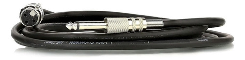 Cabo Para Microfone Xlr Fêmea X P10 Macho Preto 25m