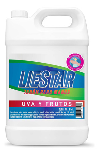 Jabon Liquido Manos Y Cuerpo Humectante 5 Litros