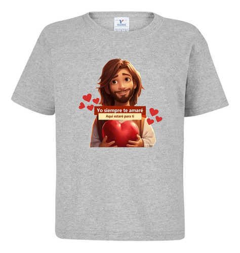 Playera Para Niño Y Niña  Cristiana Jesus Rostro 