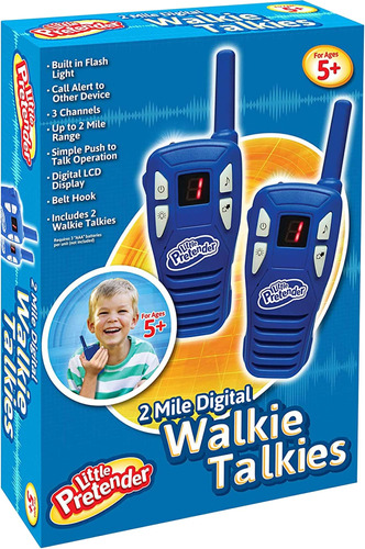 Little Pretender - Paquete De 2 Walkie Talkies Para Niños, A
