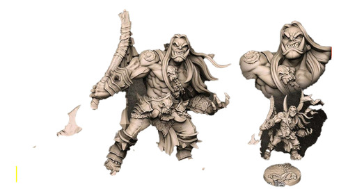 Action Figure Rpg Stl Throgar The Chainbreaker