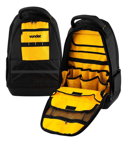 Mochila 24 Bolsos Com Base Reforçada P/ Ferramentas - Vonder