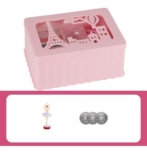 Imagen 5 de 5 de Caja Musical Con Muñeca Bailarina Joyero Premium Cosmeticos