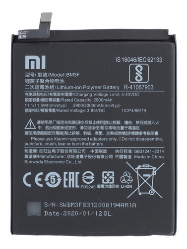Bateria Xiaomi Bm3f Para Xiaomi Mi 8 / Mi 8 Pro Cordoba
