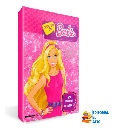  Aprendo Con Barbie - Libro Infantil + Pizarra Mágica