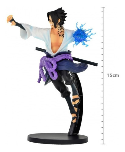Imagem 2 de 8 de Boneco Naruto Shippuden - Sasuke Uchiha Vibration Stars