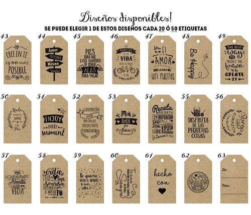 50 Etiquetas Personalizadas Para Accesorios Simple Faz 9x8cm | MercadoLibre