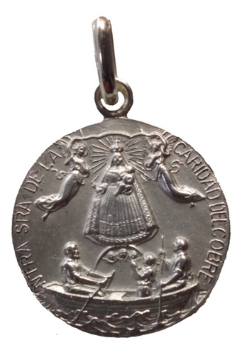 Medalla Plata 925 Caridad Del Cobre #1115 Bautizo Comunión