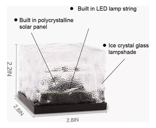 Lámpara De Ladrillo Enterrada Bajo Tierra, Luz Solar Led, Im