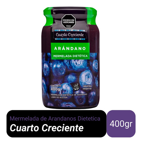 Mermelada De Arandanos Dietetica Cuarto Creciente X 400gr