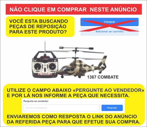 Superhawk Combate 1367 - H-18 - Candide - Peças De Reposição