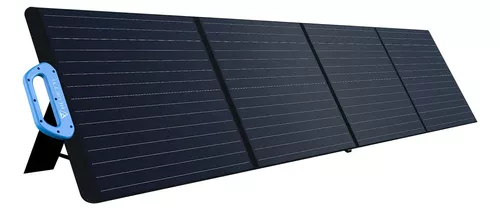 Panel Solar BLUETTI PV200, 200W Monocristalino PV200 Panel Solar  Fotovoltaico Plegable y Portátil IP54 con Asa de Puerto y Patas Ajustables