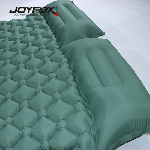 Colchoneta de acampada doble, ultraligera, portátil, automática, inflable, con almohada, para hasta 200 kg, 190 x 120 x 5 cm