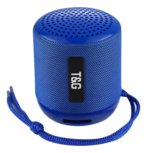 Parlante Portátil Bluetooth Tg129 Cilindro Extra Bass Azul