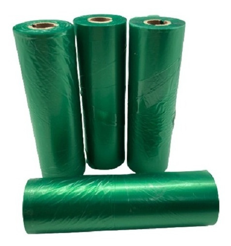 Imagen 1 de 2 de Ribbon Cera Resina Verde 110 Mm X 74 M Zebra Gk Tlp, Tsc