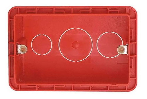 Kit 100 Caixa De Luz Embutir 4x2 Alvenaria Vermelha Pial