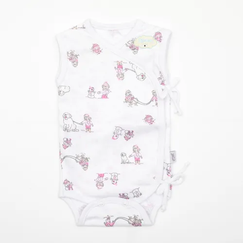 Body Bebe Jersey Mga.corta Estampado Animalitos/reloj