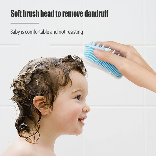 Cepillo De Baño Y Champú 2 En 1, De Silicona, Para Ducha Y C