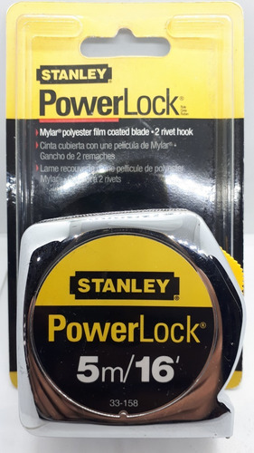 Flexómetro Powerlock® 5m 3/4 Ancho-hoja Stanley 33-158