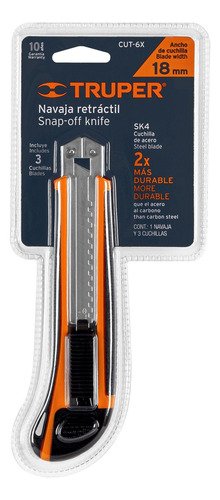 Cutter Trincheta 18mm Retractil Acero