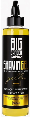 Shaving Gel Barbear Bisnaga Big Barber Yellow Profissional