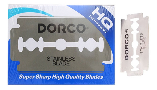 Navajas Dorco Para Afeitar Doble Filo Acero Inoxidable C/100