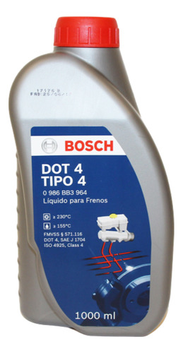 Liquido Para Frenos Bosch Dot 4 X 1 Litro