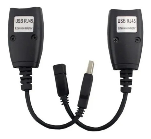 Cabo Extensor Usb Am Via Cabo De Rede Ethernet Até 45 Metros