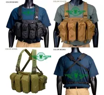 Comprar Pechera Porta Cargador Doble Arma Larga Revista Ak 47 Ma M16 Tirantes Accesorios Policia Militar Táctico Municiones