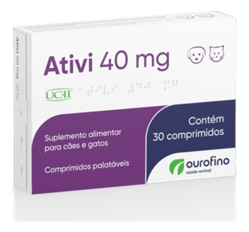 Colageno Mascotas Ativi 40mg X 30 Tabletas Y A