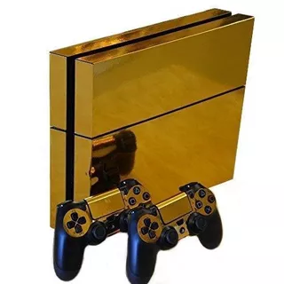 Honbay® Gold Glossy Decal Skin Sticker For Playstation 4-cts