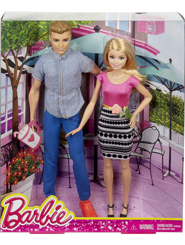 Pareja De Muñecas Barbie Y Ken De Paseo 2m