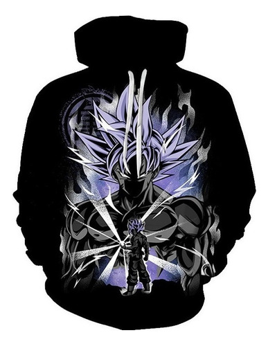 Sudadera Casual Con Estampado Oscuro Moda Dragon Ball Goku