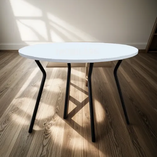 Mesa Comedor Cocina Redonda De Diseño Mdf Magnolia 1,10