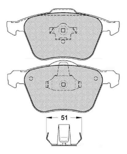 Pastilla De Freno Volvo S 60 2.0 - 2.5 2007/ Delantera