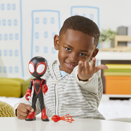 Muñeco Spider-man De Miles Morales, 22 Cm, F3988 Hasbro