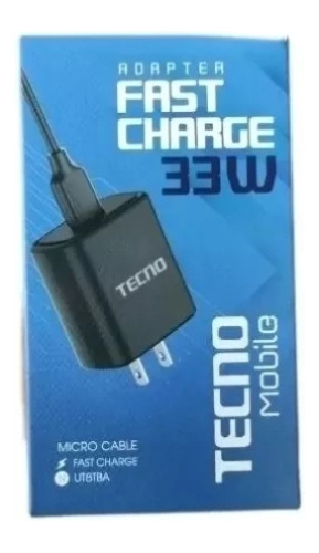 Cargador Tecno 33w Camon 16 Con Cable Micro Usb Tienda