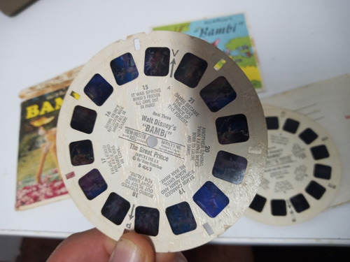 7k Bambi View Master 3 Discos Antiguos 1966
