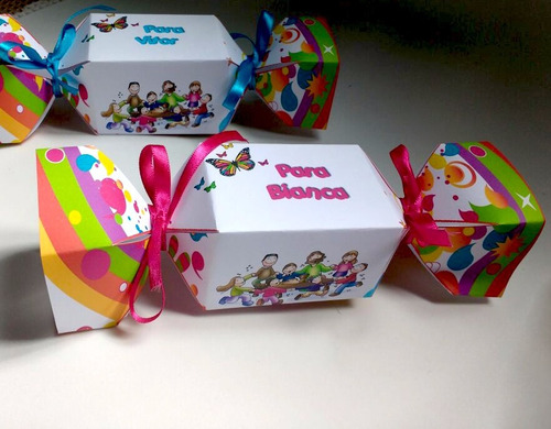 Cx Bala/ Bombom - Dia Da Crianças-papel Fosco- 10 Unidades