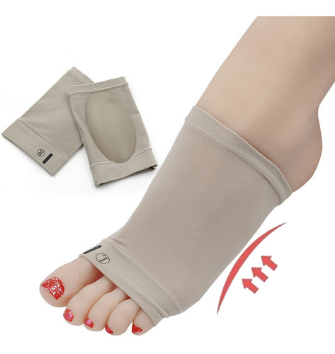 Imagem 2 de 7 de Meia Bandagem Palmilha Para Fascite Plantar Esporão Gel