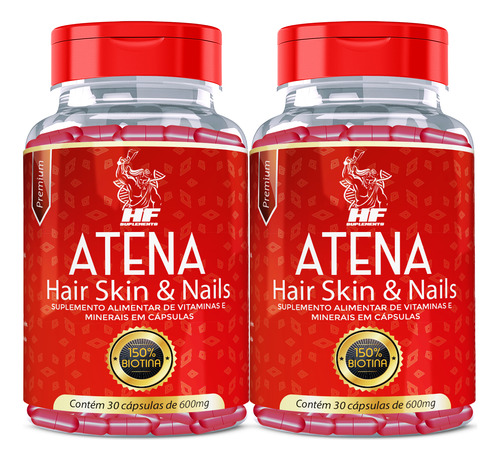 Atena Hair Skin E Nails 60cps - Hf Suplementos